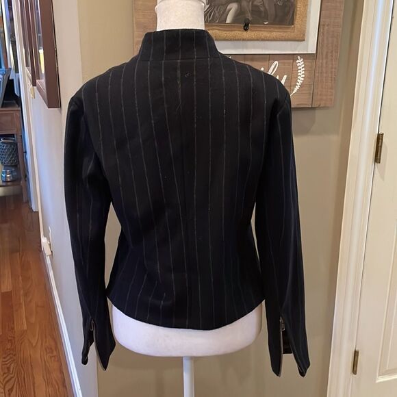 Shades of Grey by Micah Cohen Striped Wool Jacket - Picture 4 of 8